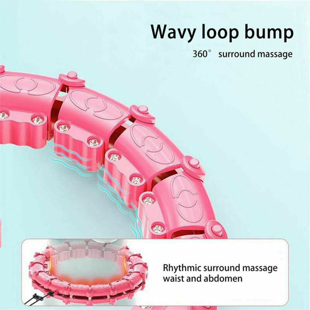Adjustable Abdominal Exercise Massage Hoops in 2 Colors_1